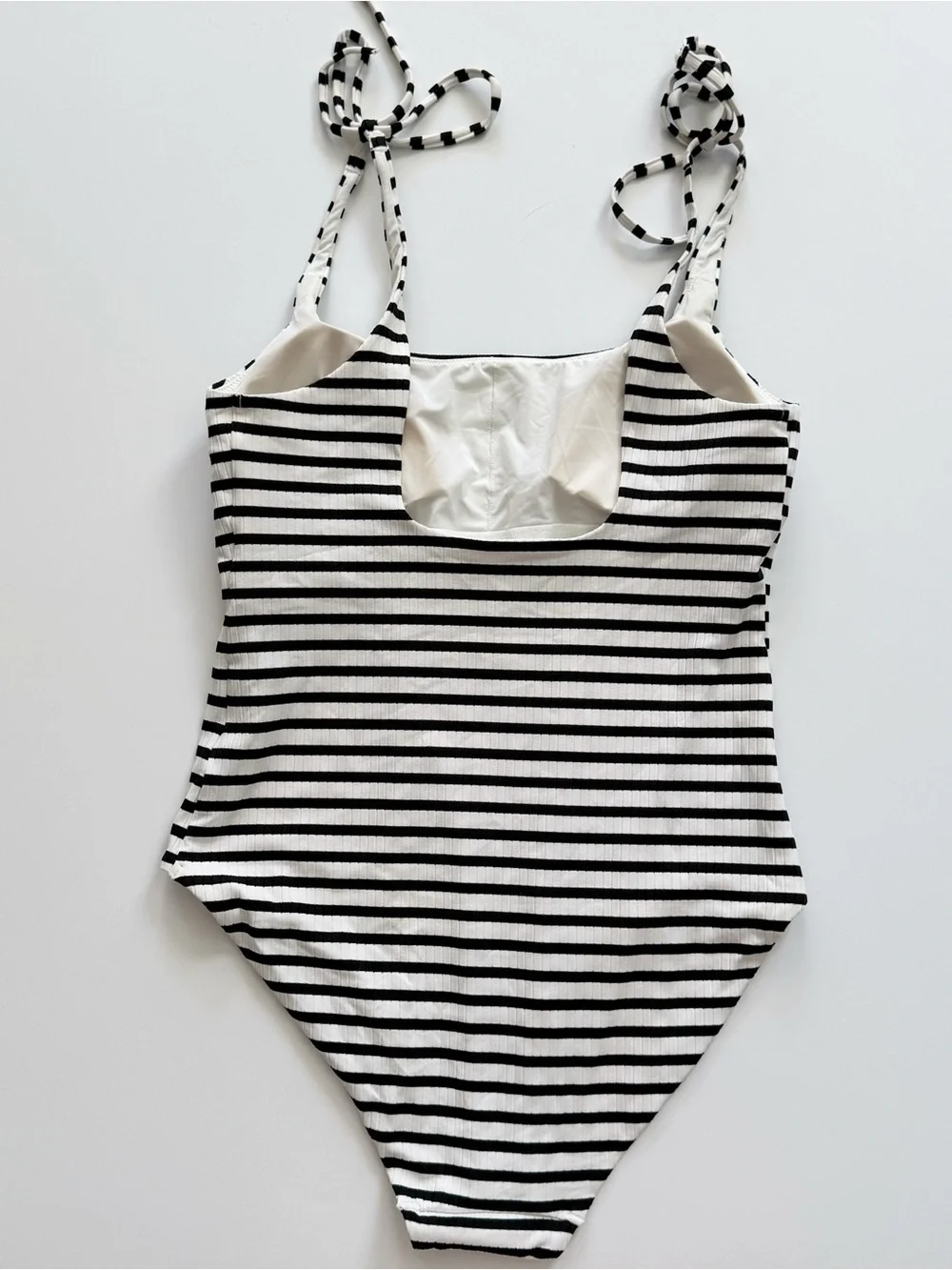 & Other Stories ribbed striped swimsuit size 8 NWT